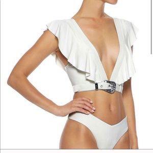 Onia X We Wore What Willa Ruffle Top NWT